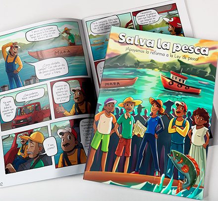 Desarrollo de Comic “Salva la pesca”Oceana